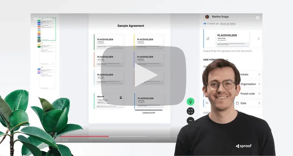 Thumbnail Produkttour Demo Video sproof sign