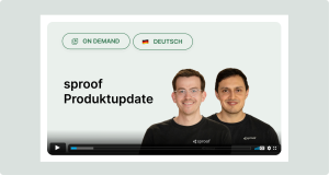 sproof Produkt Update News Webinar